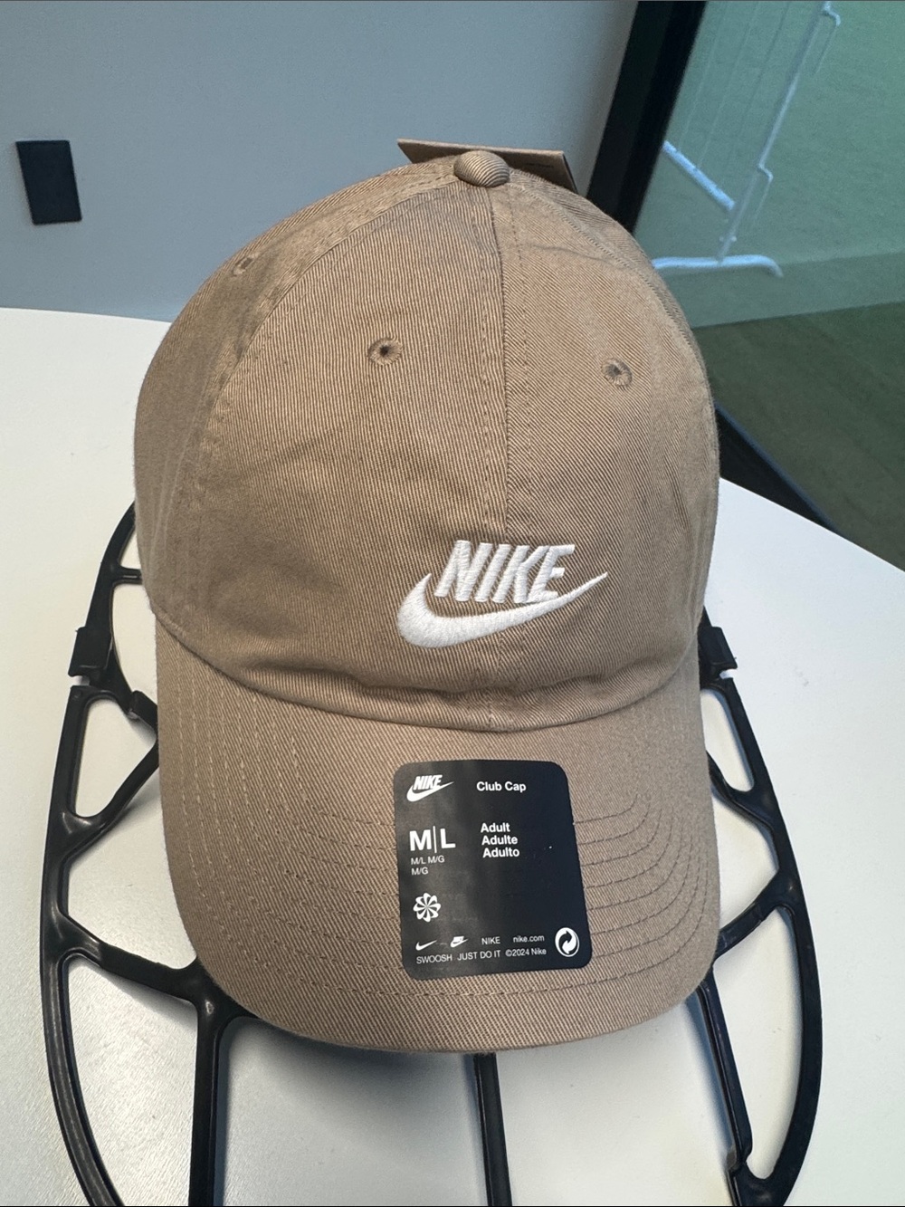 Nike Men’s Club Cap - Tan with White Swoosh